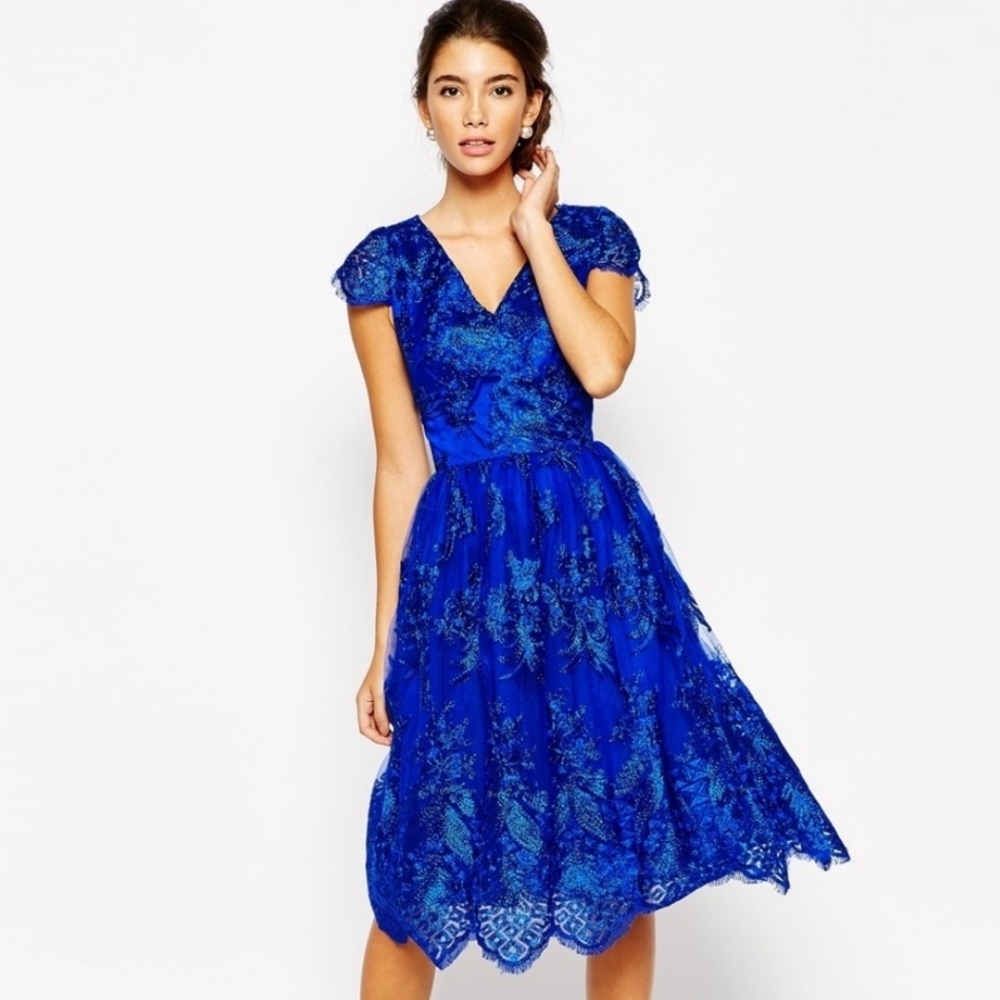 Chi chi london blue dress